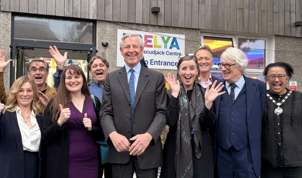 WCLAC Team stood in front of Trelya Community Centre