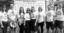 LawWorks Staff gather for a photo ahead of the London Legal Walk 2022