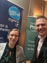 A picture of LawWorks Cymru staff at the 2023 Legal Wales Conference 