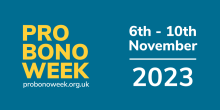 Pro Bono Week runs 6th to 10th November