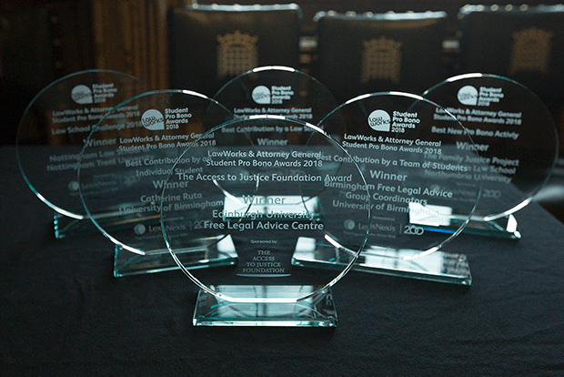 LawWorks and Attorney General's Student Pro Bono Awards 2018